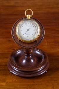 Olde Time Edwardian Gilt pocket Barometer/ Altimeter