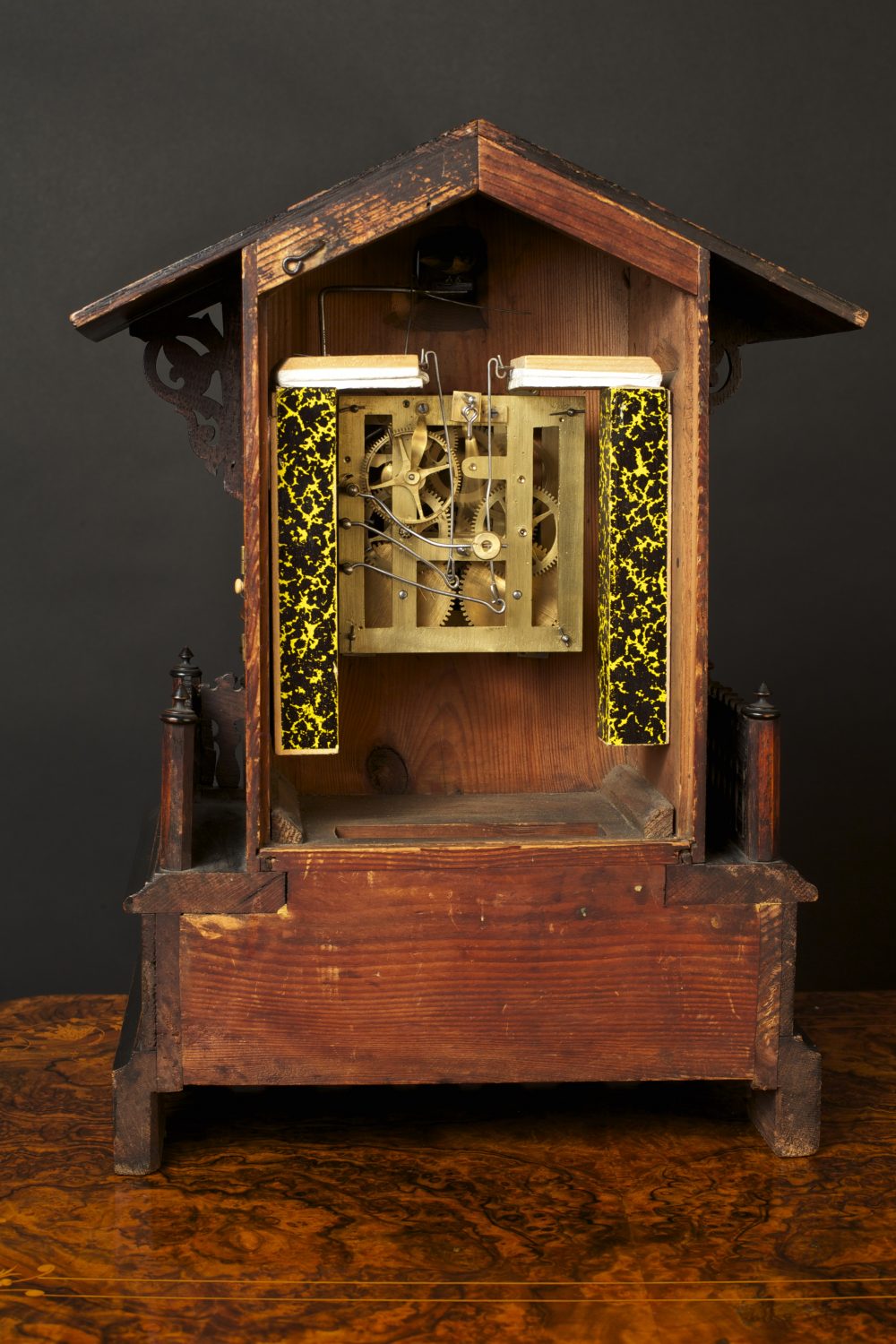 Victorian Mantel Cuckoo Clock Olde Time Antique Clocks and Barometers